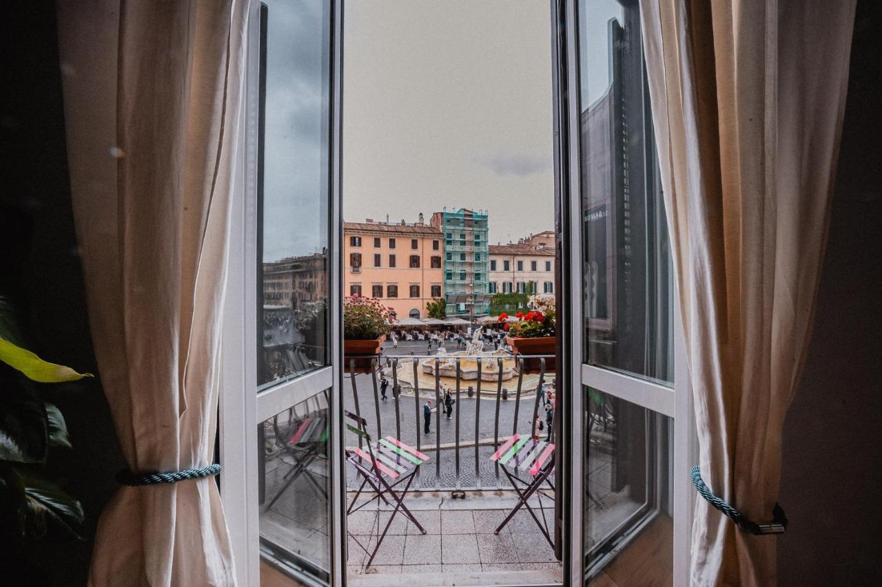 Ferienwohnung Navona Charming Balcony Rom Exterior foto
