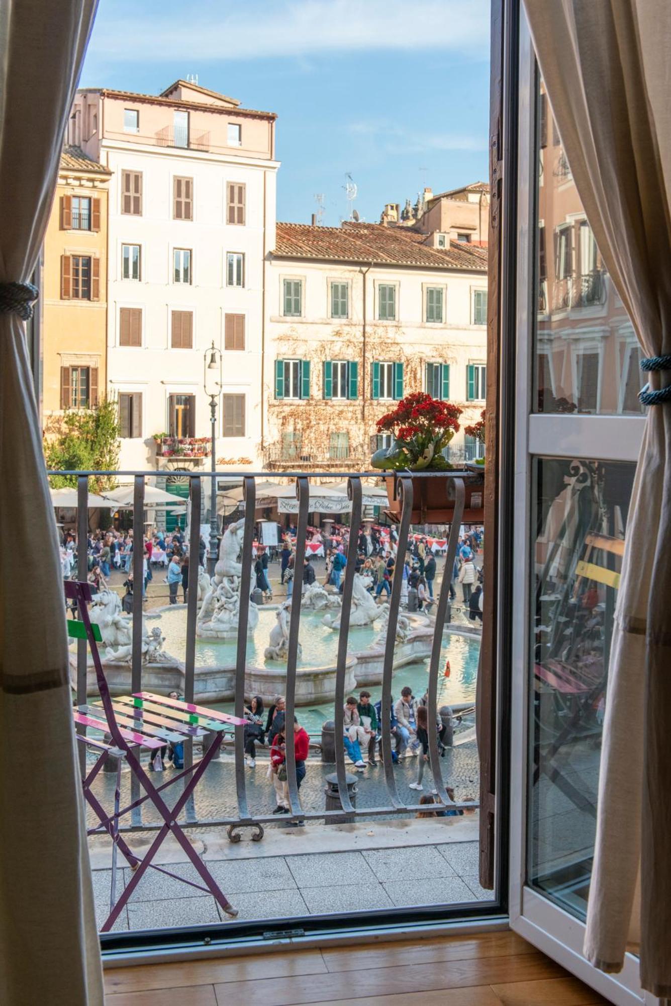 Ferienwohnung Navona Charming Balcony Rom Exterior foto