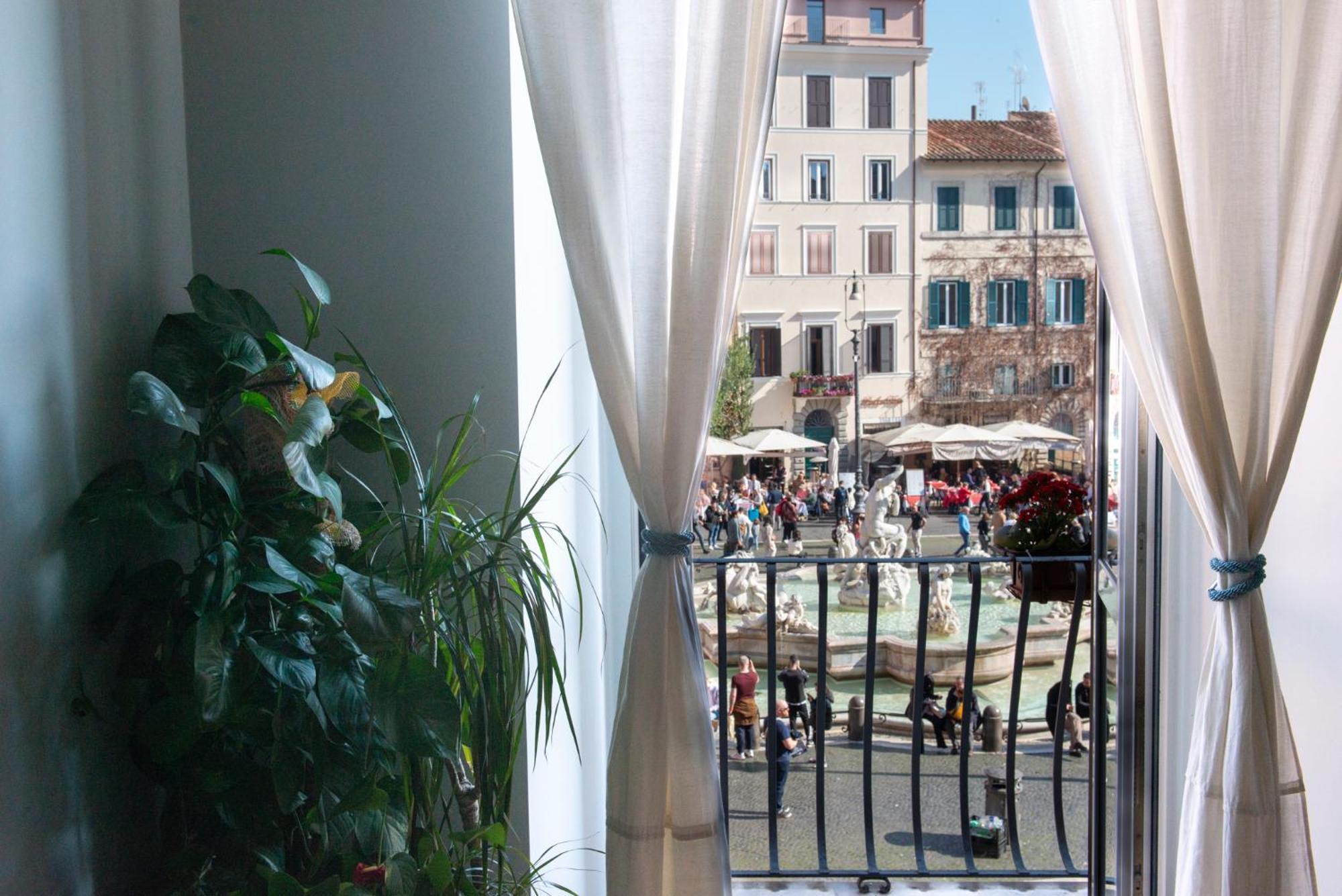 Ferienwohnung Navona Charming Balcony Rom Exterior foto