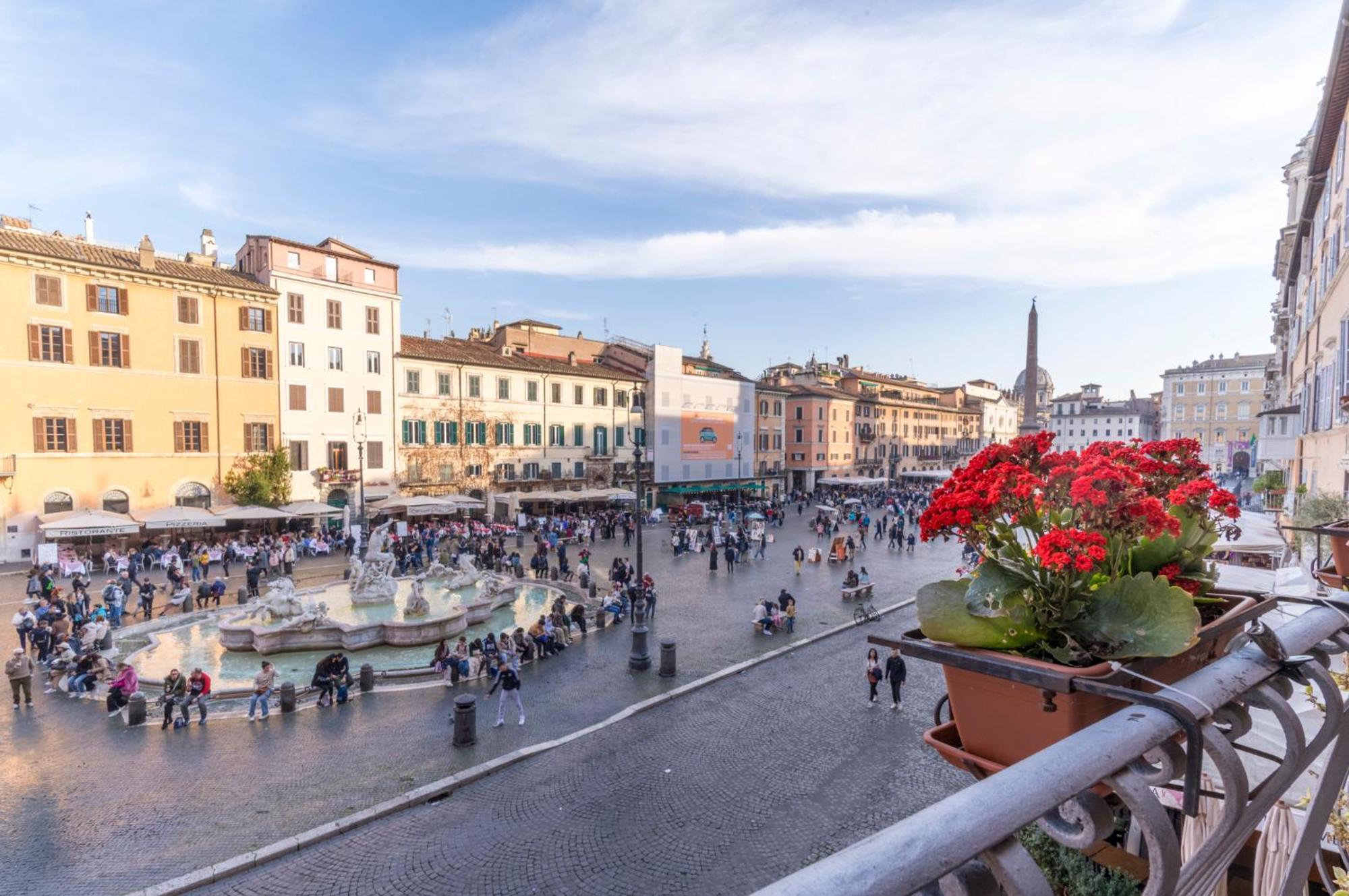 Ferienwohnung Navona Charming Balcony Rom Exterior foto